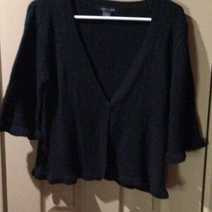 August Silk Black Women's Cardigan